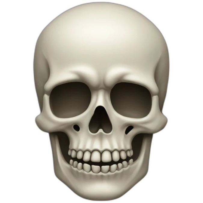 Une tête de mort emoji