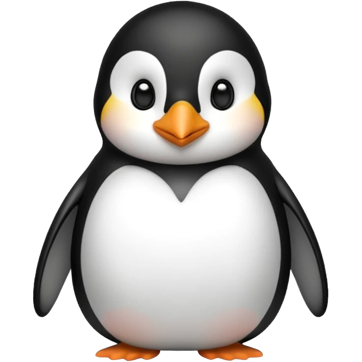 Cute penguin giving kisses emoji