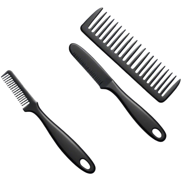 Wide tooth comb emoji