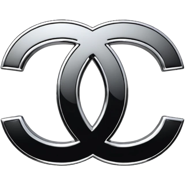 Chanel sport logo chrome glossy emoji