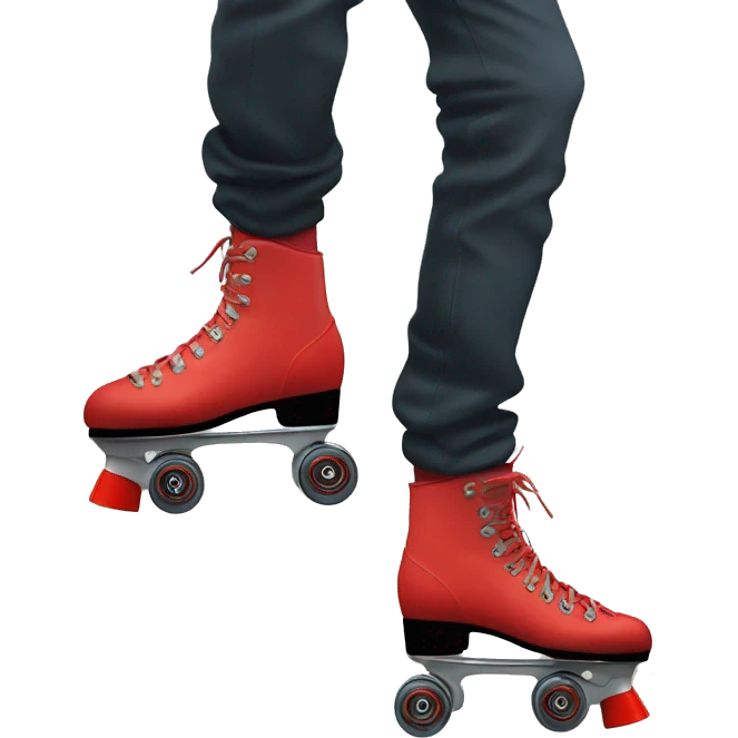 Red Von merlin rollerskate emoji