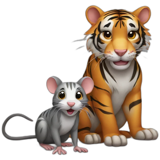 rat and Tiger emoji