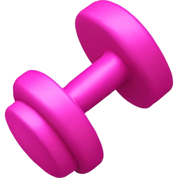Pink dumbbells emoji