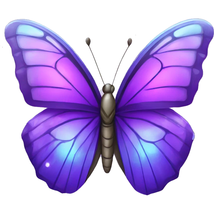Purple-Shiny-Gem-Crystal-Glossy-Butterfly emoji