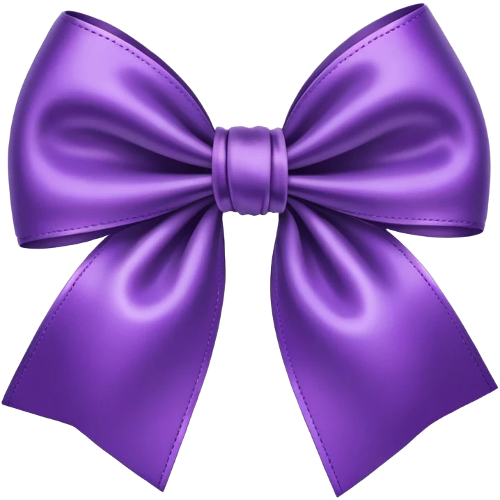 purple bow emoji