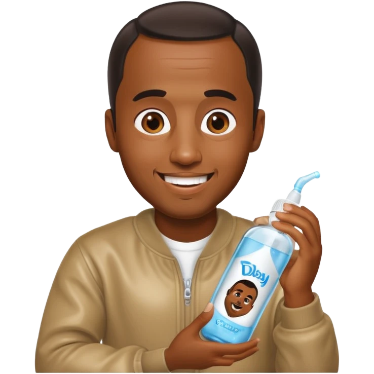 P-Diddy with baby oil emoji
