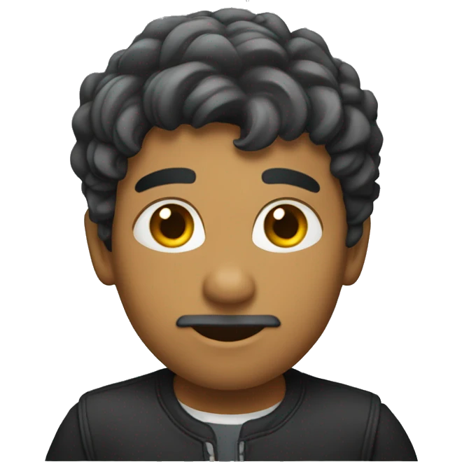 Una persona rizada emoji