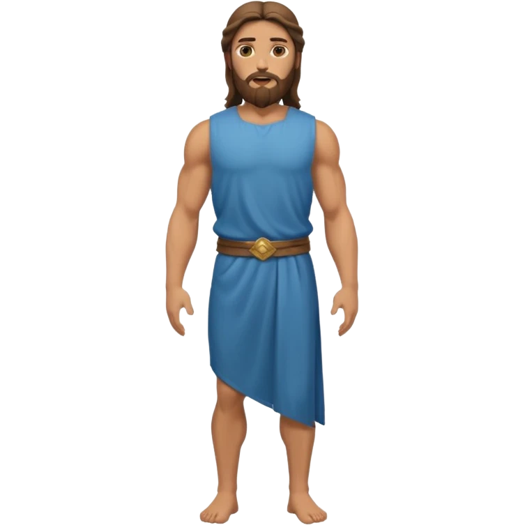 fullbody jesus christ jacked, sleeveless emoji