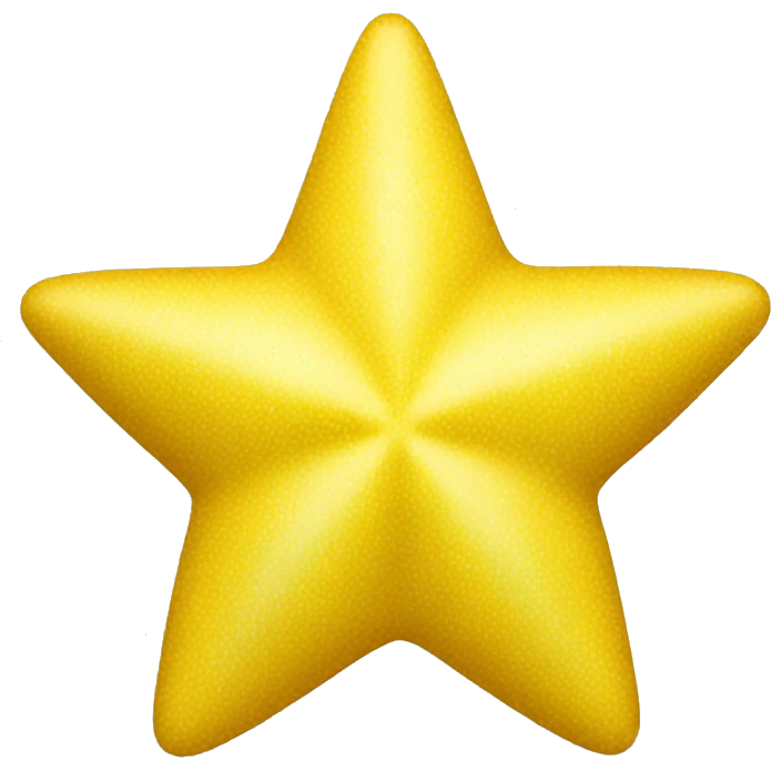 1/2 star yellow emoji