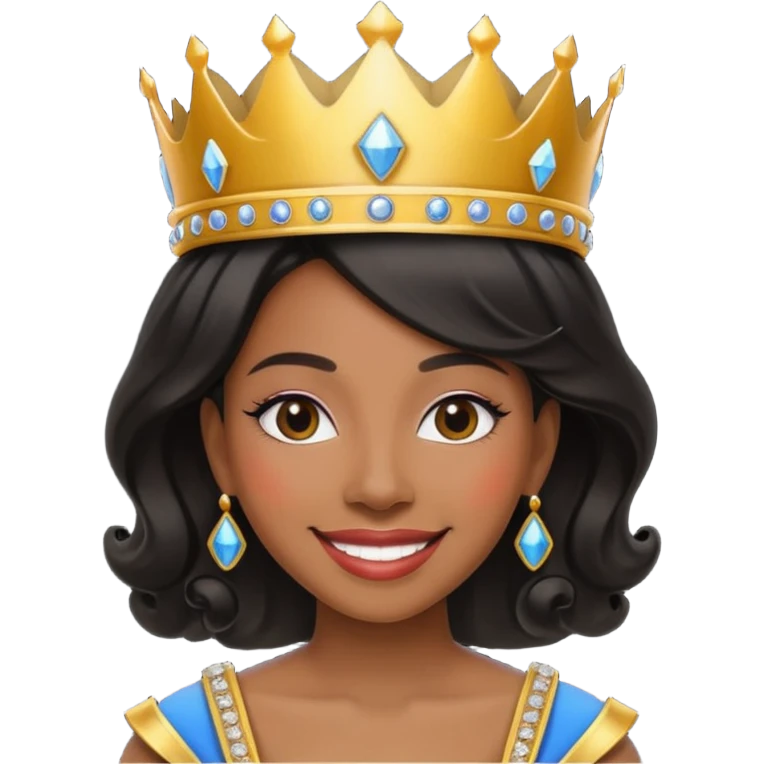 Black travel queen emoji