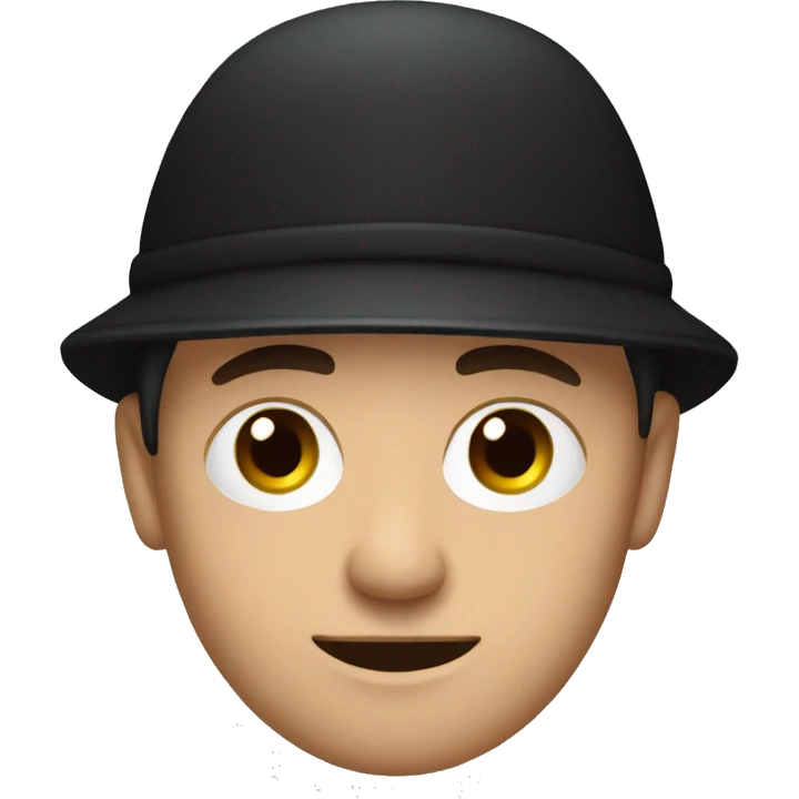 European man with black cap  emoji