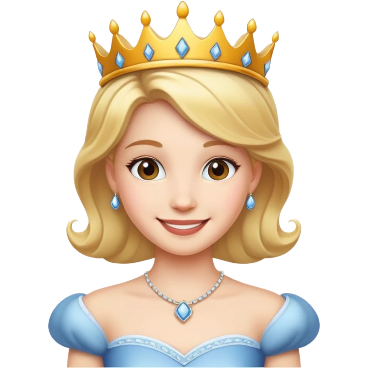 Princess smiling emoji