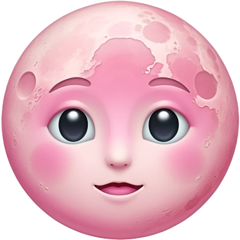 pastel pink moon  emoji