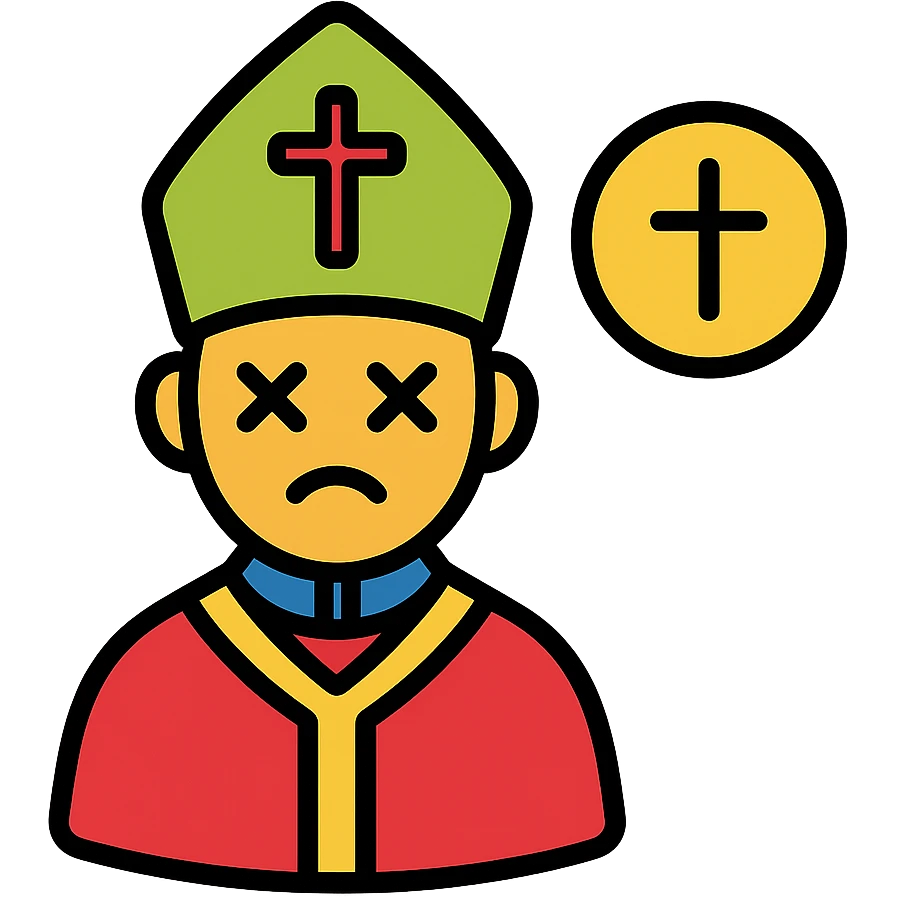 respectful icon symbolizing the death of a pope emoji