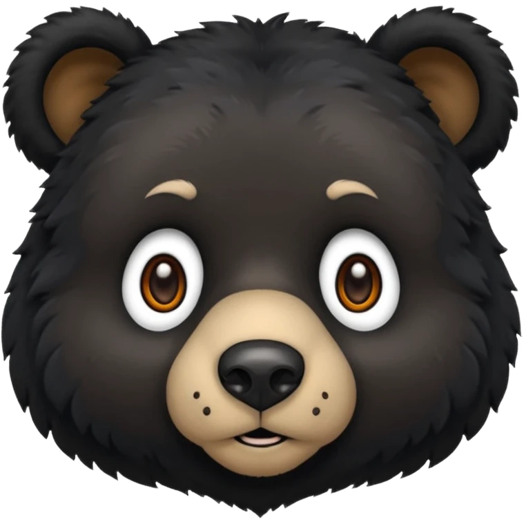 black bear face emoji