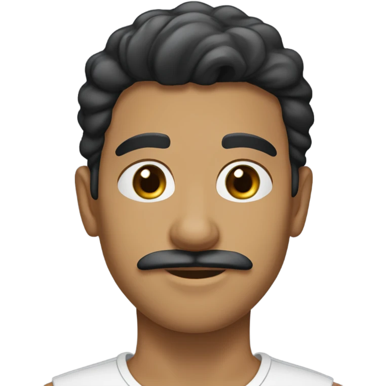 A 21 year-old male from Saudi Arabia with fair skin, a mustache without a beard, and smooth hair. emoji