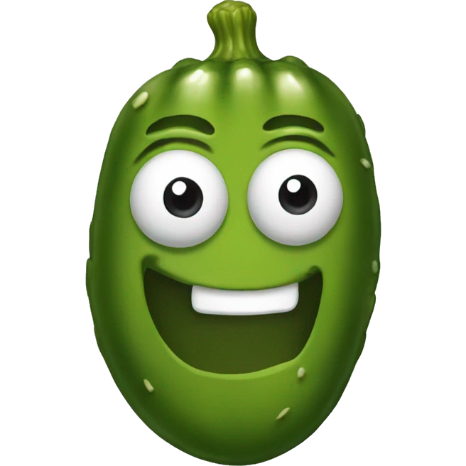 Pickle with face emoji