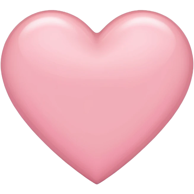 Light pink heart emoji