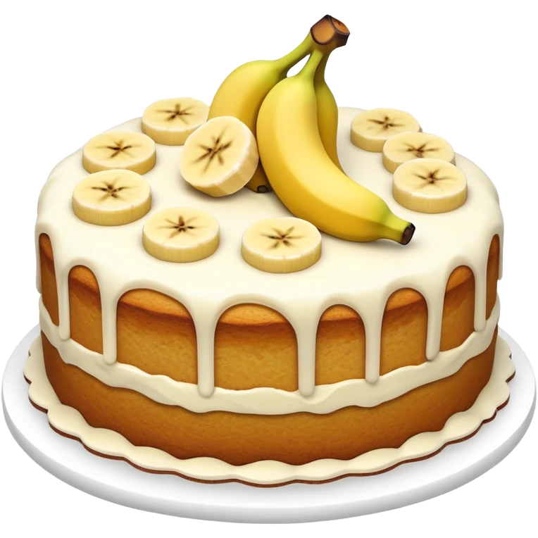 Banana cake emoji