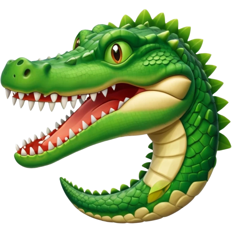 Avion con cabeza de cocodrilo emoji