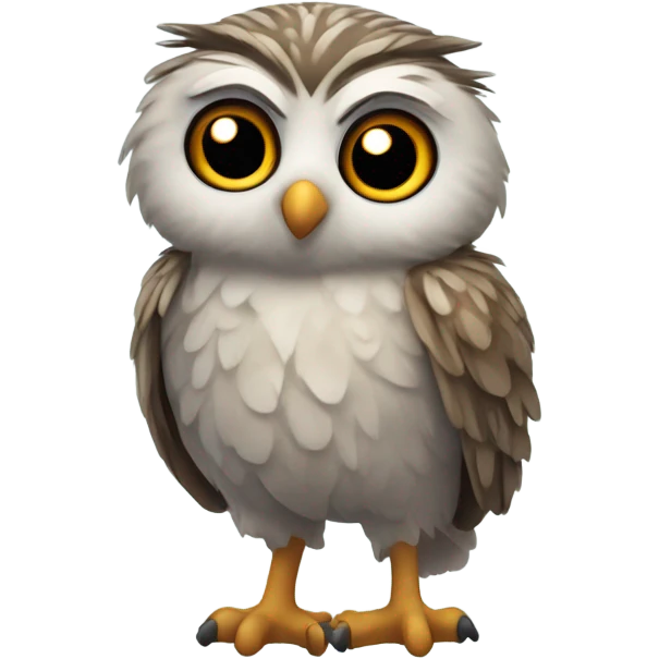 Owl shivering emoji