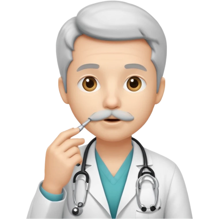 doctor shushing emoji