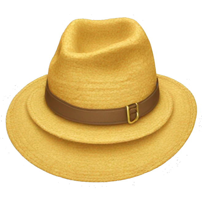 Sun hat emoji