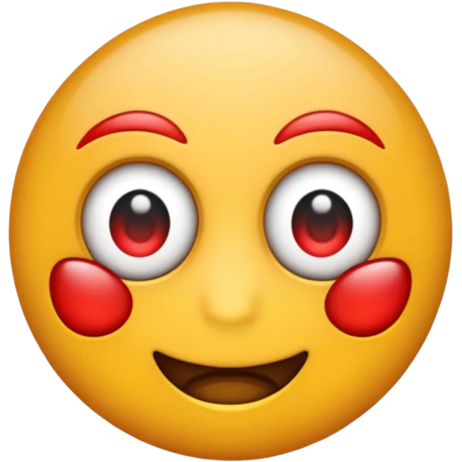 Emoji con ojos rojos emoji