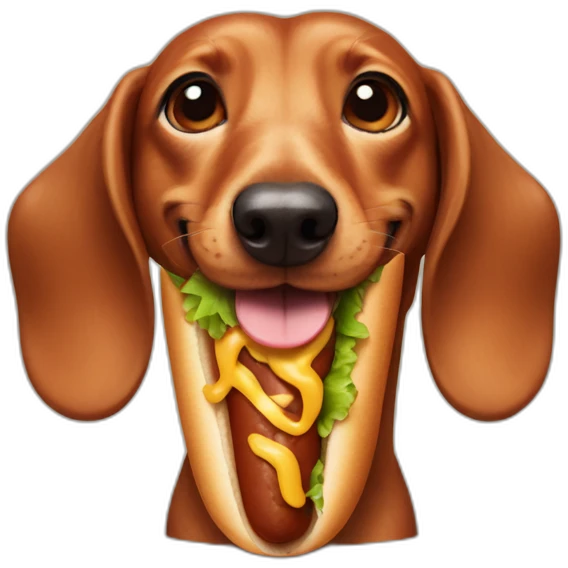 Hotdog Daschund emoji