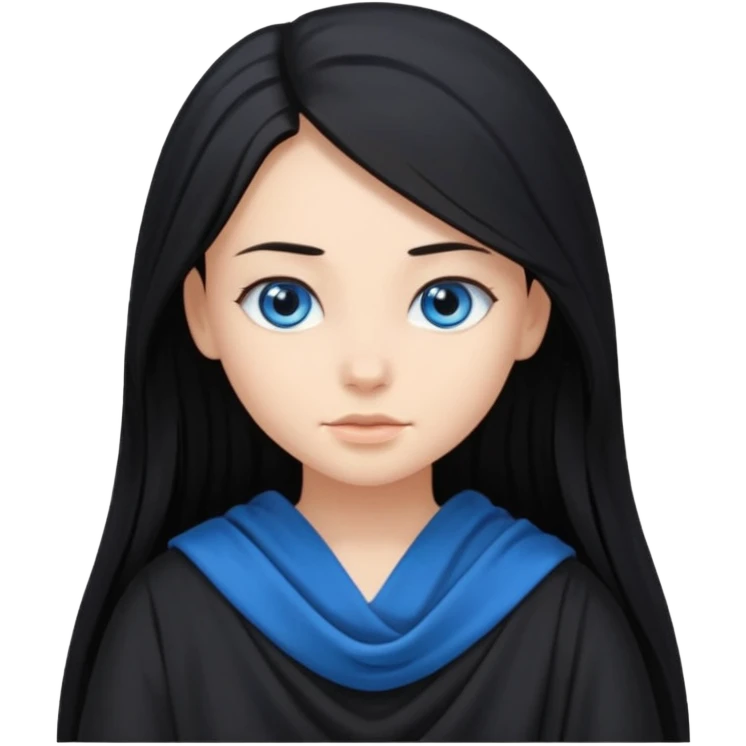 GIRL WITH BLACK LONG HAIR POLE DANCE EYES CLOTH emoji