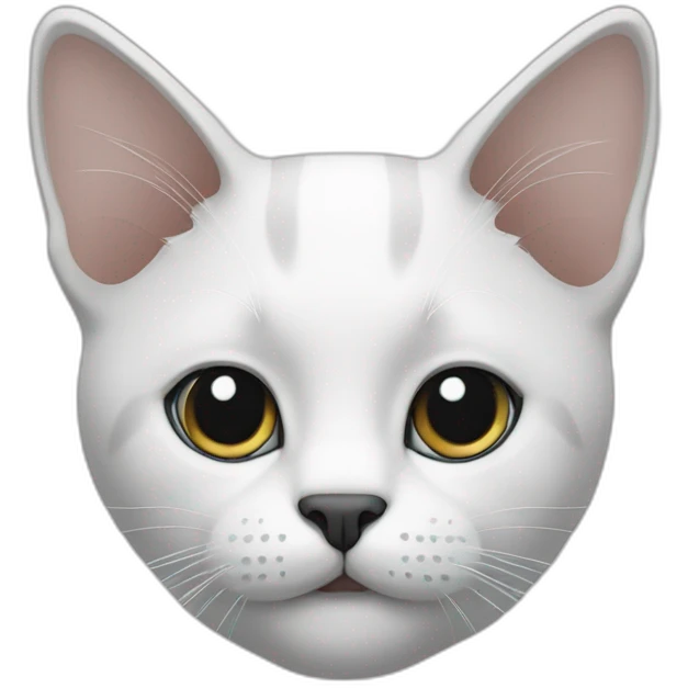 cat-white-face-black-forehead emoji