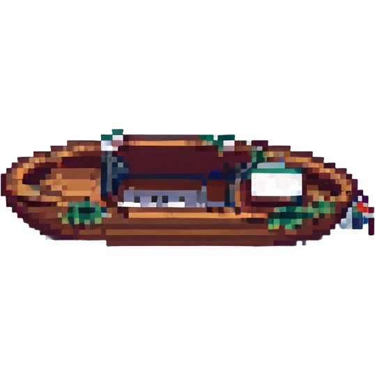 a small boat pixel art style emoji