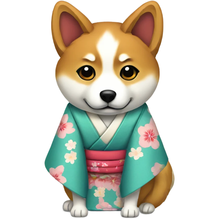 Shibainu kimono emoji