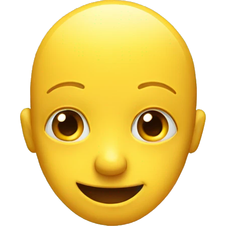 Yellow emoji of spreading its cheek emoji