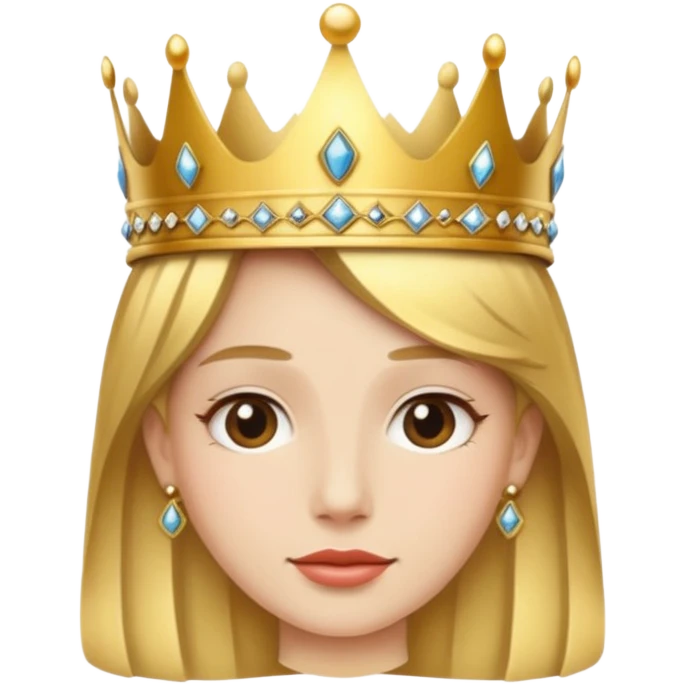 Wearing a crown emoji