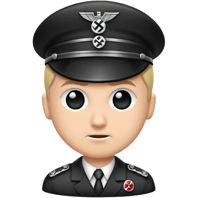 Nazi sembolü insan olmadan emoji