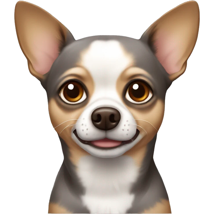 Chihuahua gray and brown dog  emoji