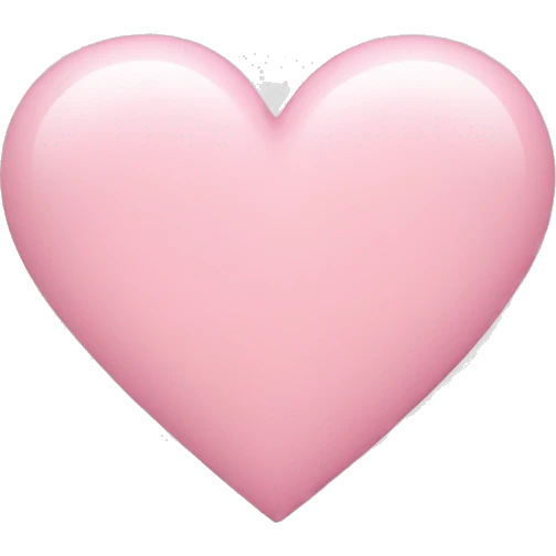 light pink heart emoji