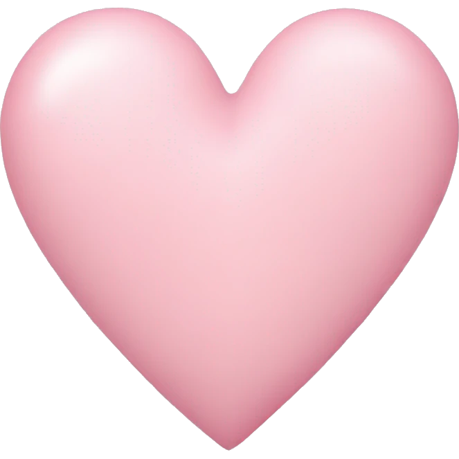 Pastel pink heart emoji