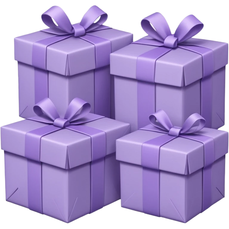 Lilac color packages emoji