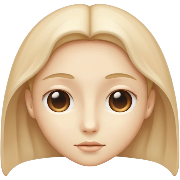 Beige soul emoji
