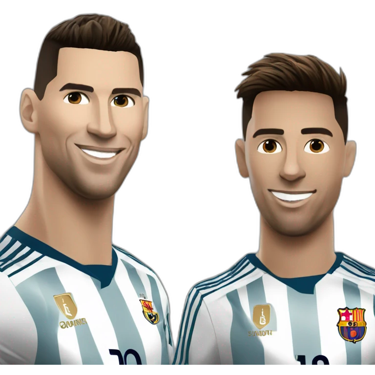 ronaldo and messi emoji