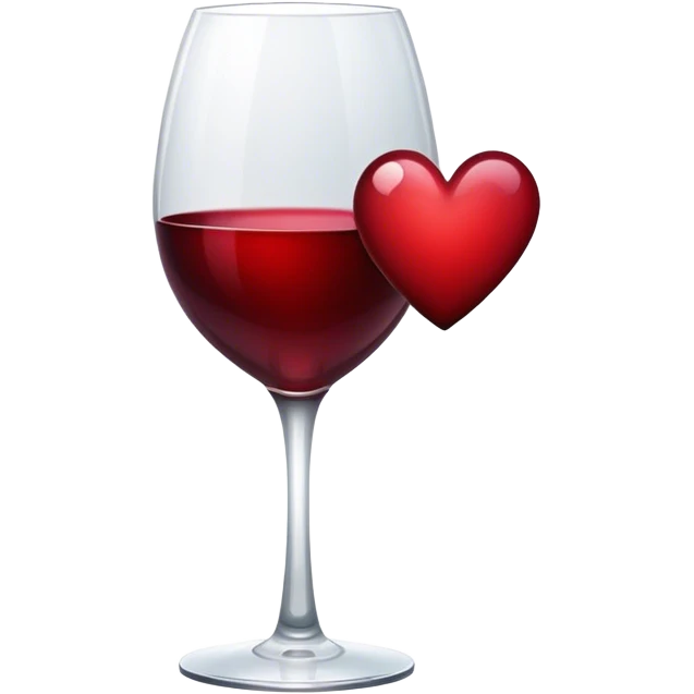 Wine red heart  emoji