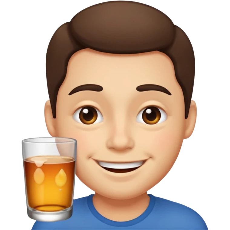 Drunk smile emoji