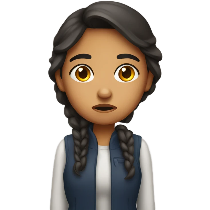 disappointed hispanic girl emoji