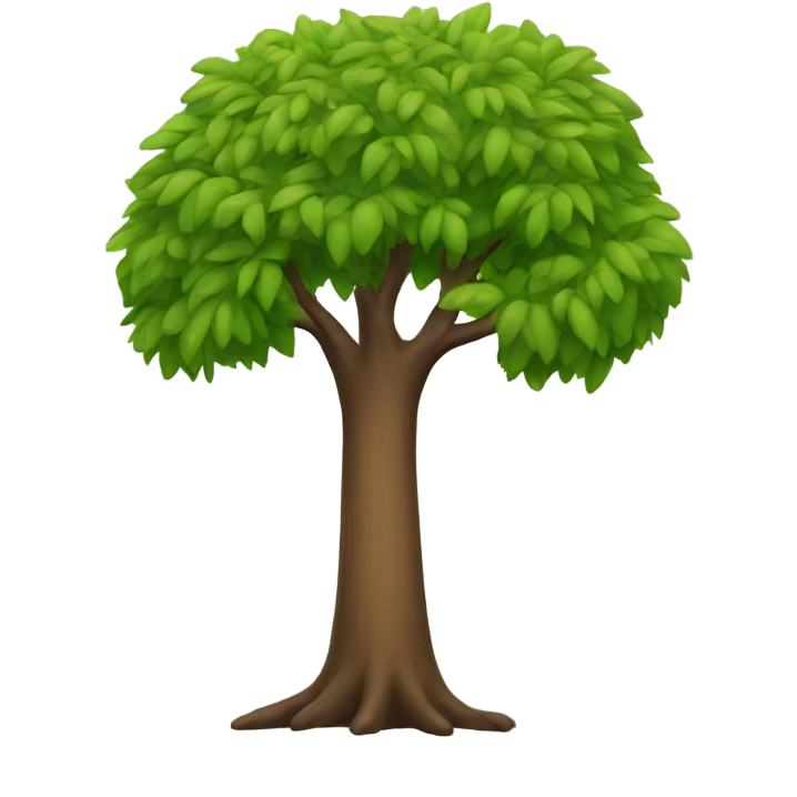 Person as a tree emoji