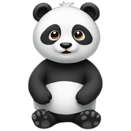 panda with a blank scoreboard emoji