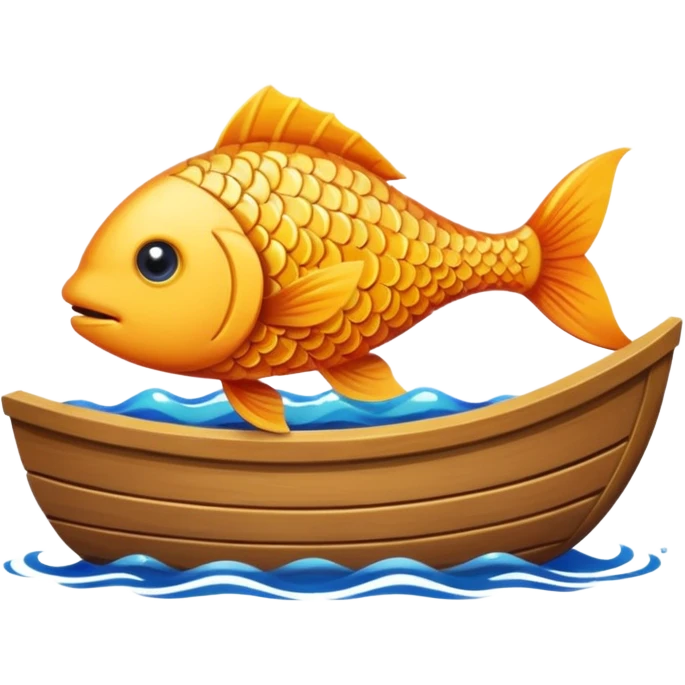 poisson dans un bateau emoji