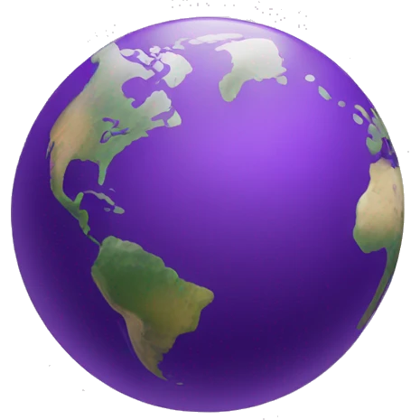 purple usa north america earth emoji