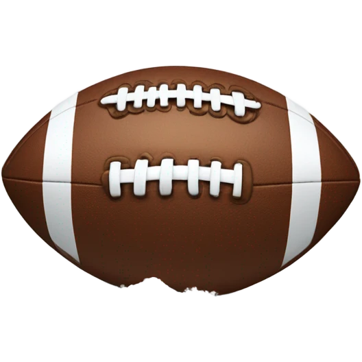 Snowy football emoji
